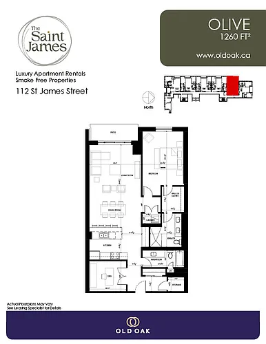 Floor plan 1C Olive