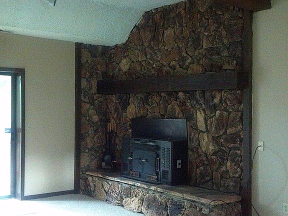 Downstairs Fireplace