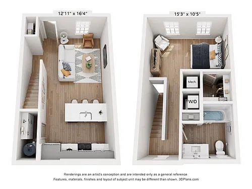 Floor plan Trevor C Townhome - BCIII