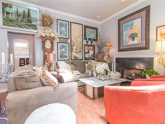 The cozy living room with the fire place make this the perfect place to unwind.