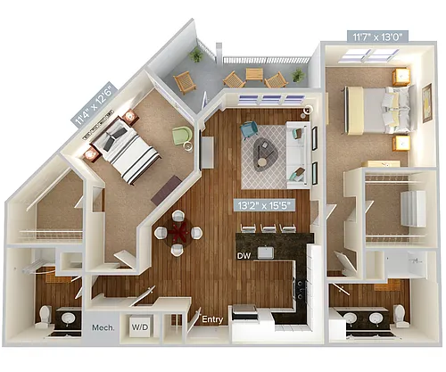 Floor plan B6-1-1217