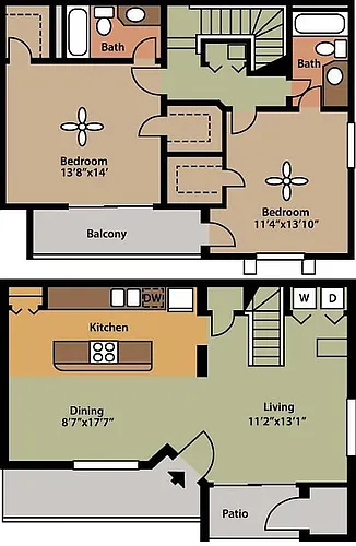 Floor plan Remodeled Townhome