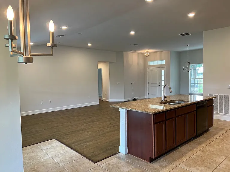 Kitchen Island/ view from Dining nook