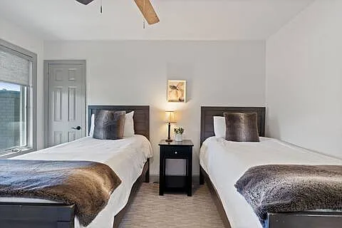 Bedroom 2 (faces backyard - basketball court)