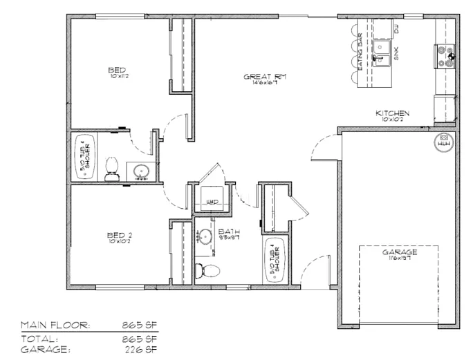 Floor plan House B