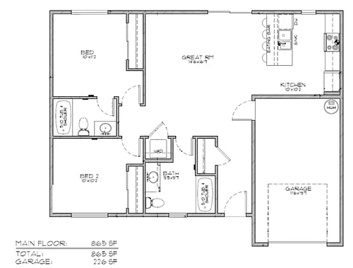 Floor plan House B