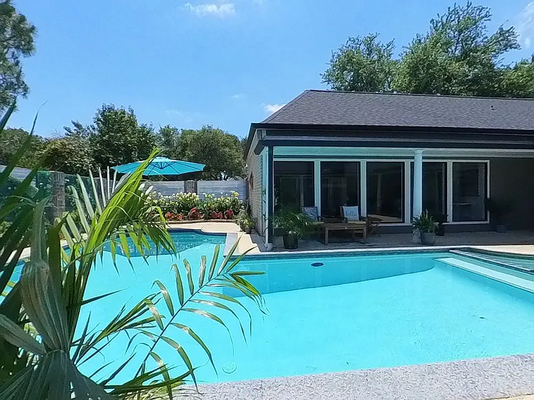 The pool is the center of the home. Yes, really.