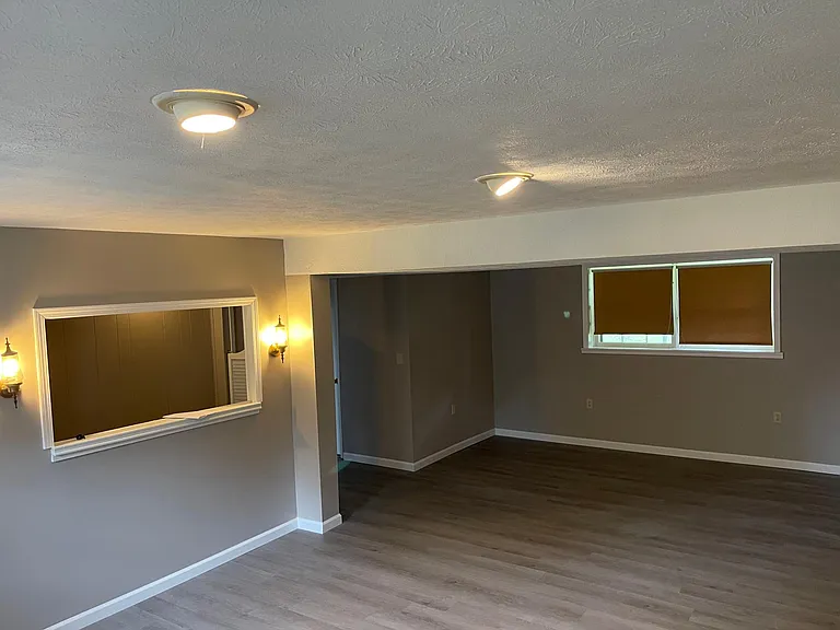 Basement with room for larger dining table. Perfect for entertaining.