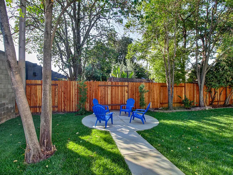 view of yard from front door