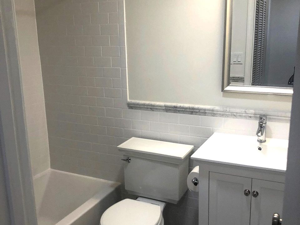 Newly renovated, carrera marble bathroom