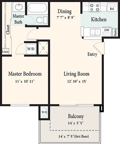 Floor plan Birch - Up