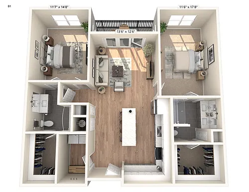 Floor plan B1