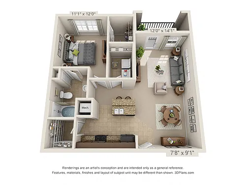 Floor plan A2 - The Mica