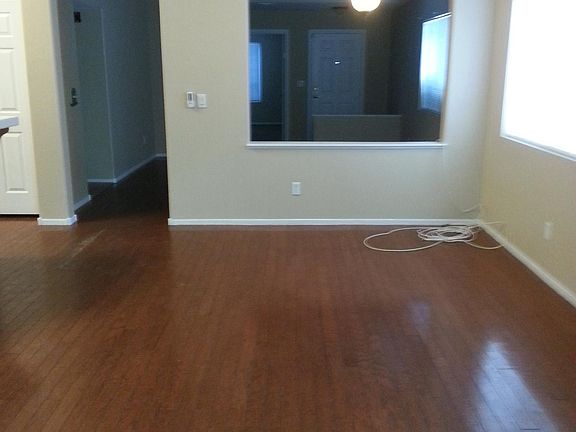 The cool pendant light in the dining room