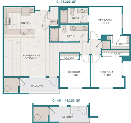 Floor plan C1