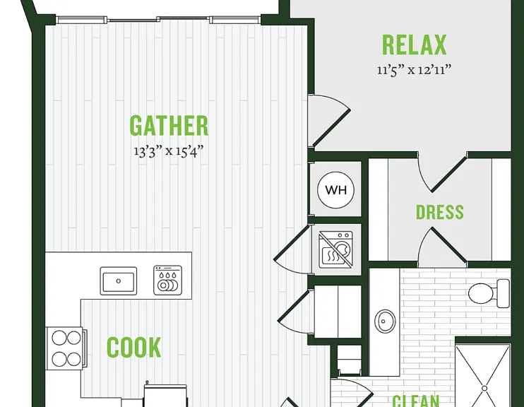 A1B Floorplan Diagram
