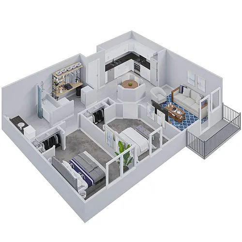 Floor plan Two Bedroom