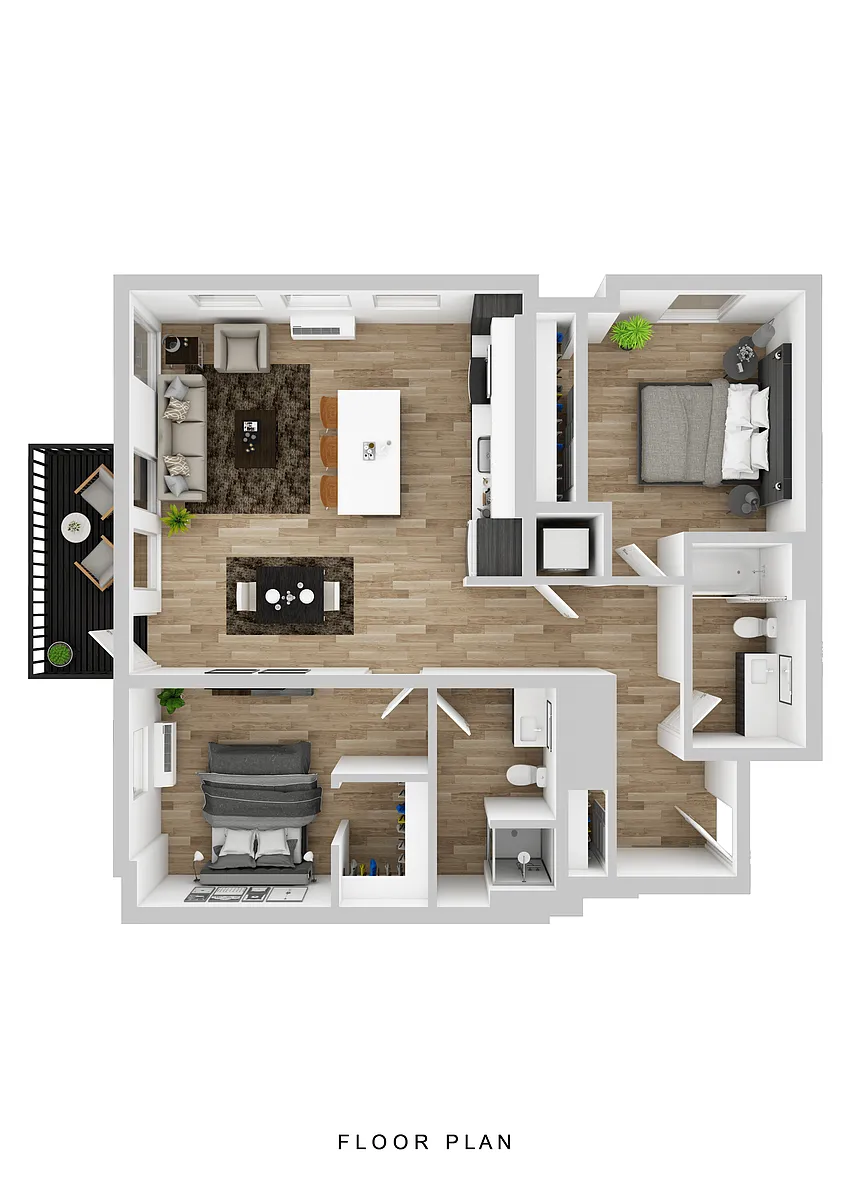 Floor plan Cascara - 2 Bed A1