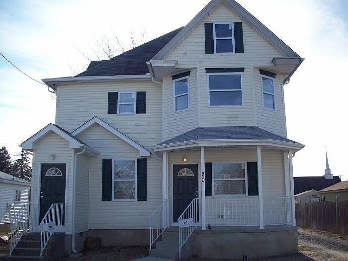 Upper unit door on left