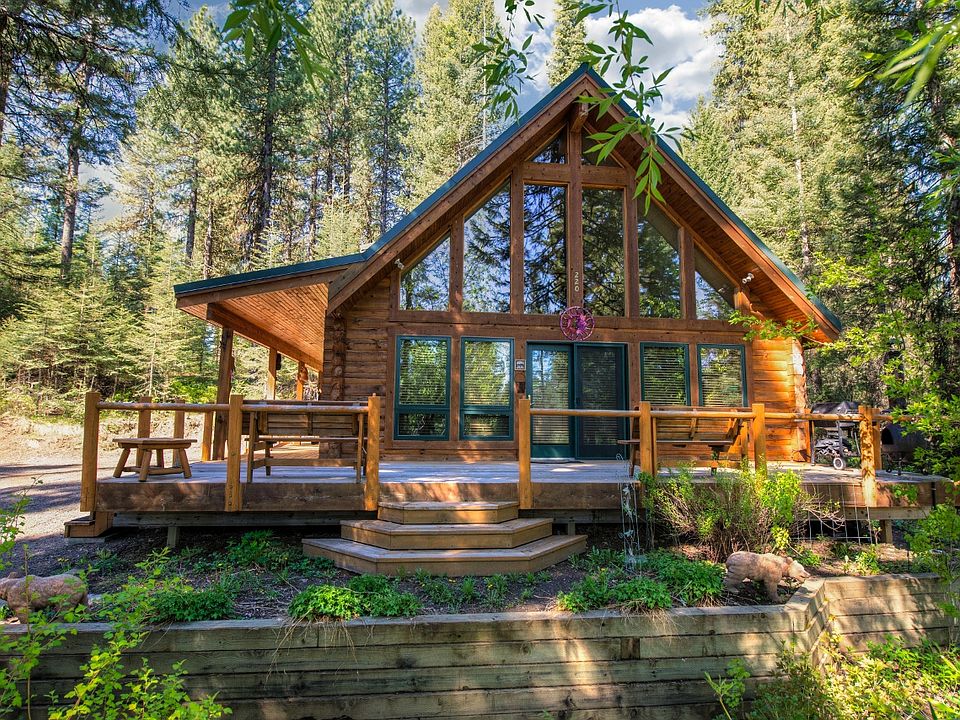 Garden, deck, front of home