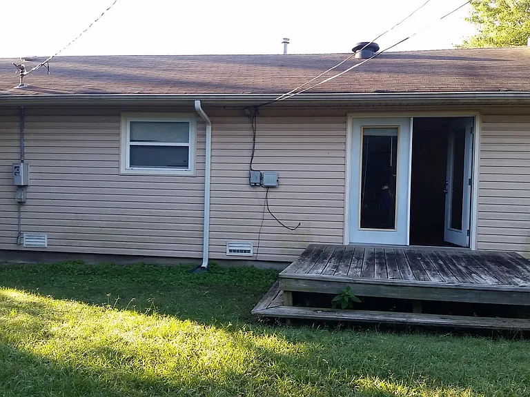 Back of the house/deck