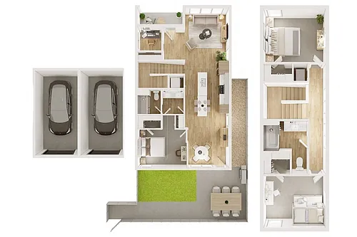Floor plan 3 Bedroom Plus Office (Stand Alone No shared Walls