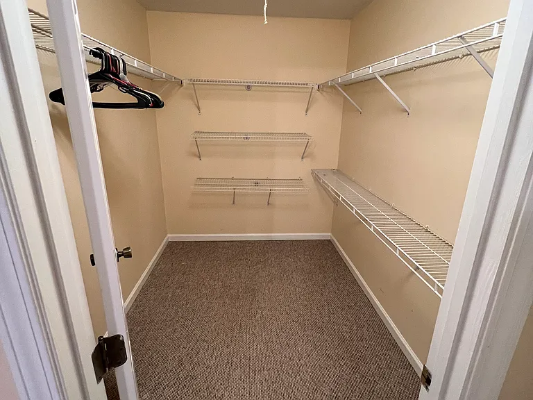 Master bedroom walk in closet
