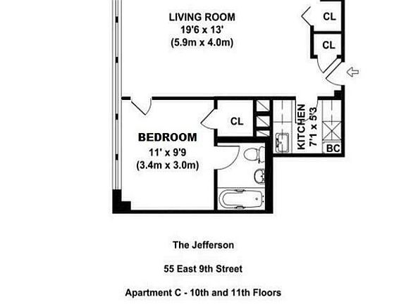 2nd image of 55 E 9th St APT 10C