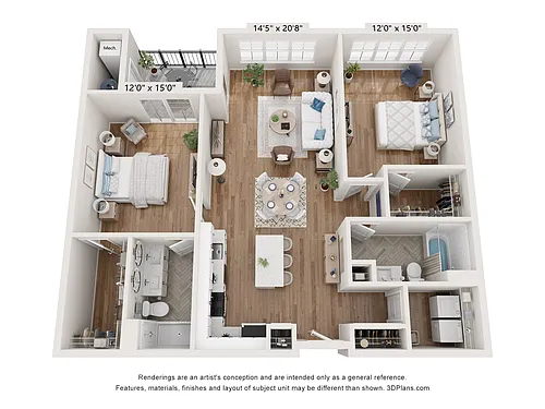 Floor plan 2B