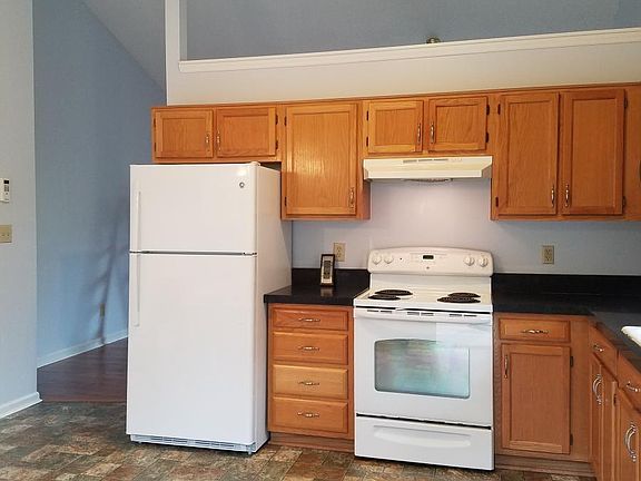 New fridge and vaulted ceilings
