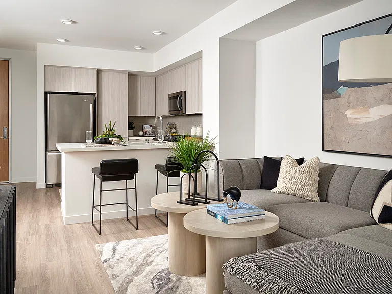 A106: Open living and kitchen area