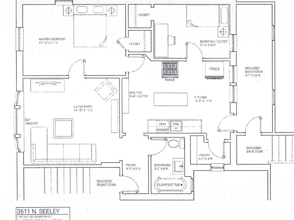 Great space layout with work study!
