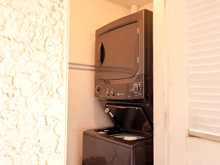 Full-sized washer and dryer