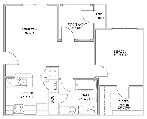 Floor plan 1/1