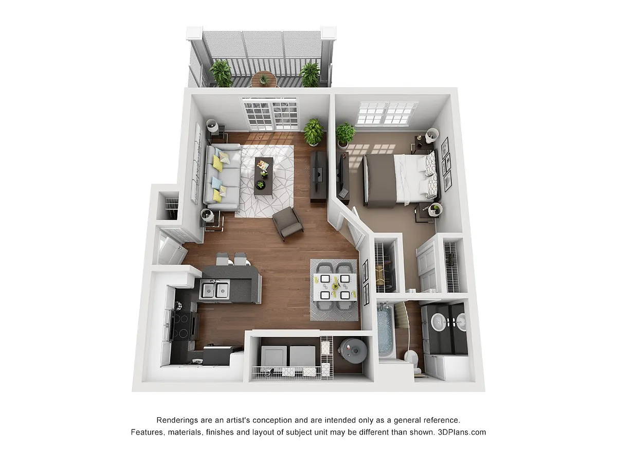 Floor plan AIR BALCONY RENOVATED