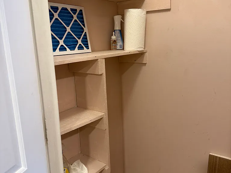 Downstairs closet