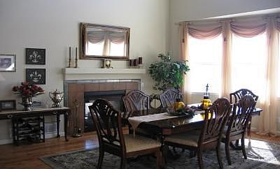 formal Dining with Fireplace
