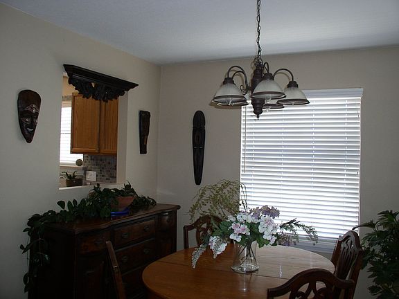 Dining room with pass thru to kitchen