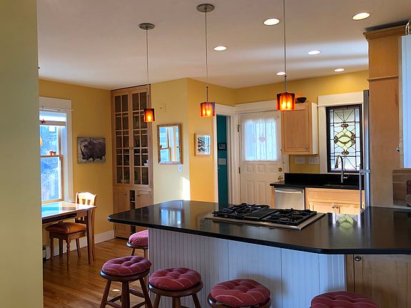 Spacious kitchen and dining.