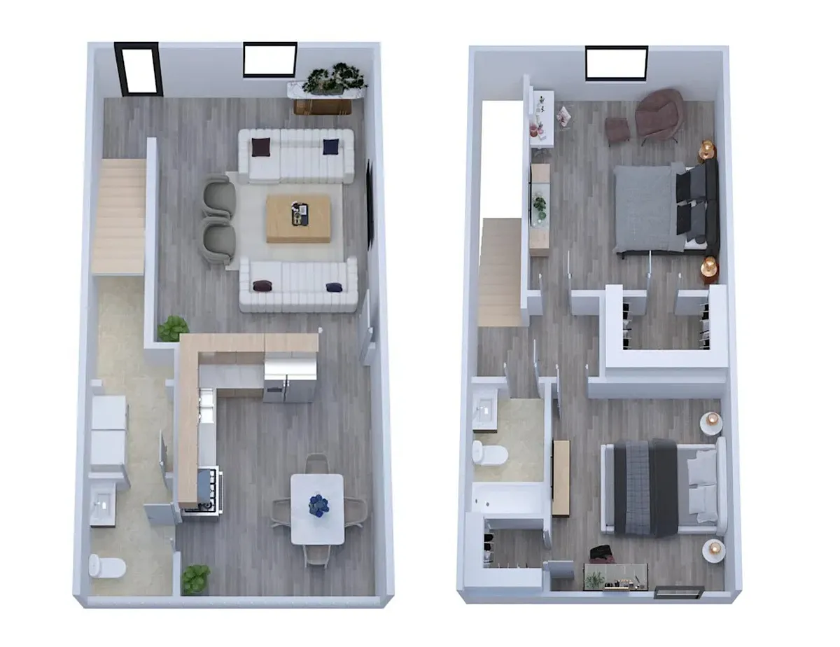 Floor plan B3 2X15
