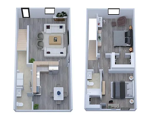 Floor plan B3 2X15