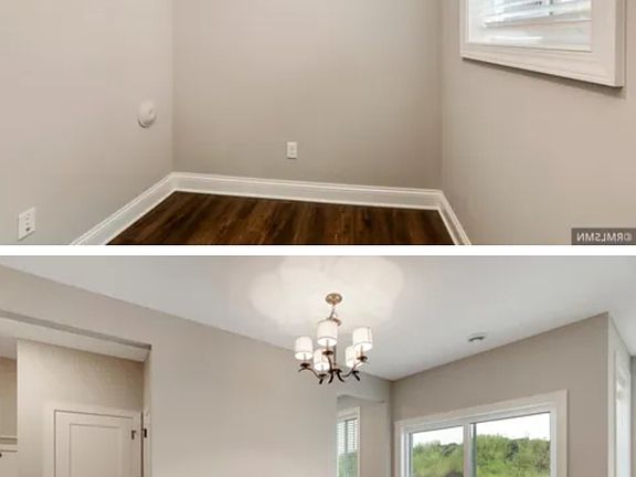 Office and dining area and patio