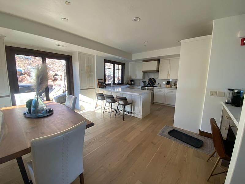 Remodeled kitchen with spacious cabinetry