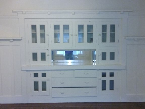 dining room built in china cabinet