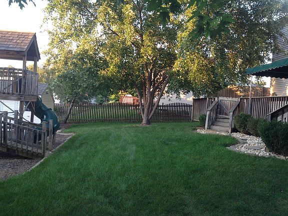 Fenced in back yard