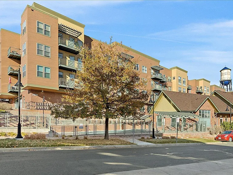 Outside view of the Lofts At Water Tower Village in Olde Town