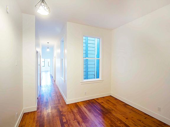 Hallway with a sitting area
