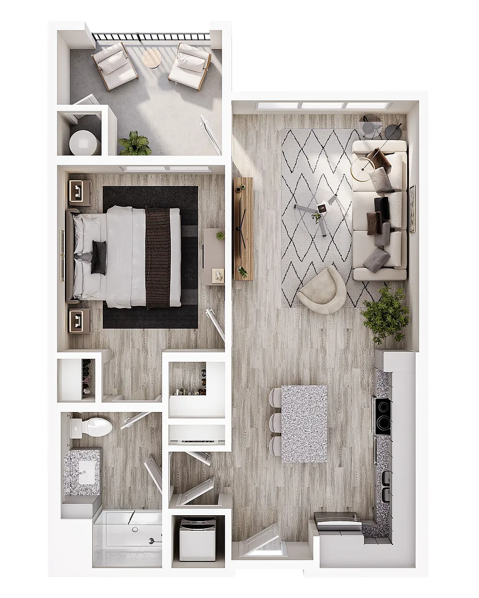 Floor plan 1 Bedroom