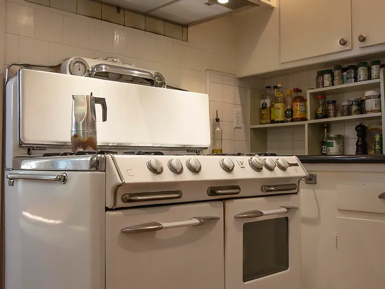kitchen with vintage range