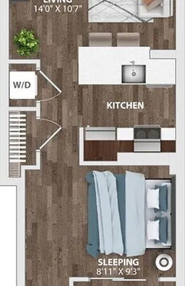Charming 1 Bedroom/1 Bathroom Apartment Unit in Downtown Baltimore, MD! Unit 416 — Photo 65